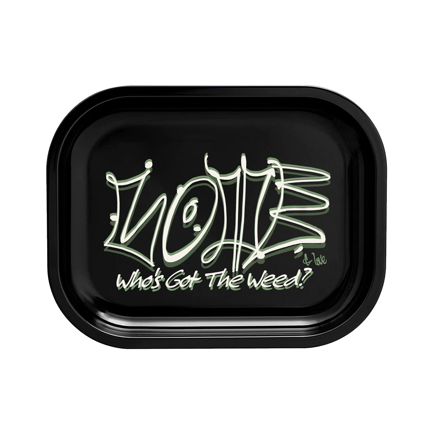 LOVE Painted Rolling Tray