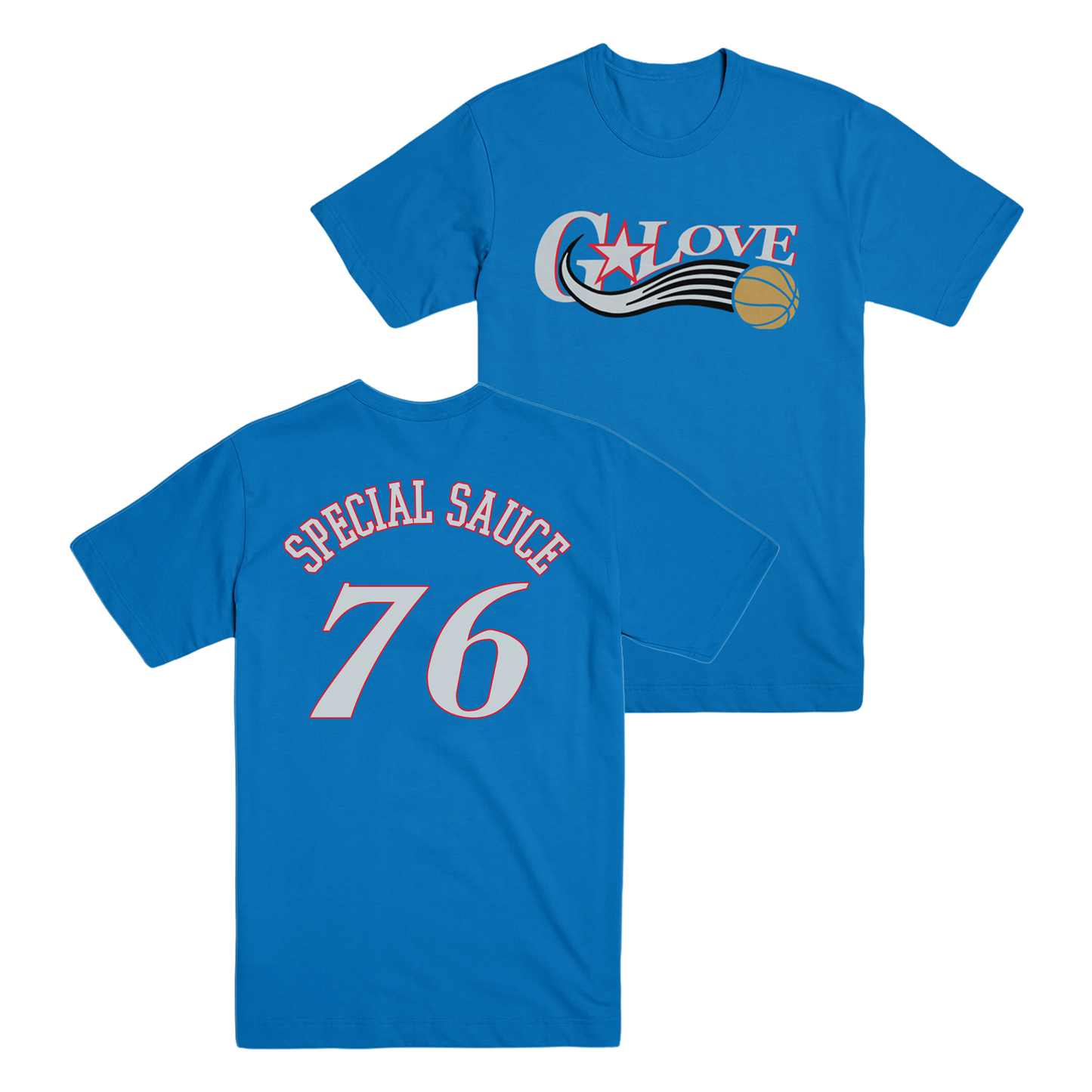 Sixers 76 Tee (Royal Blue) – G. Love