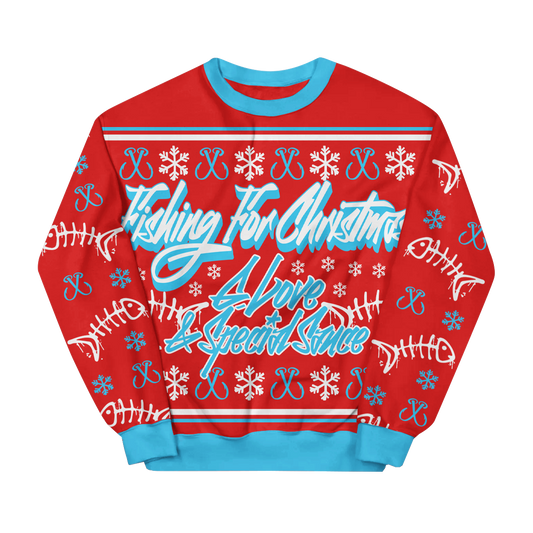 Fishing For Christmas Custom Sweatshirt