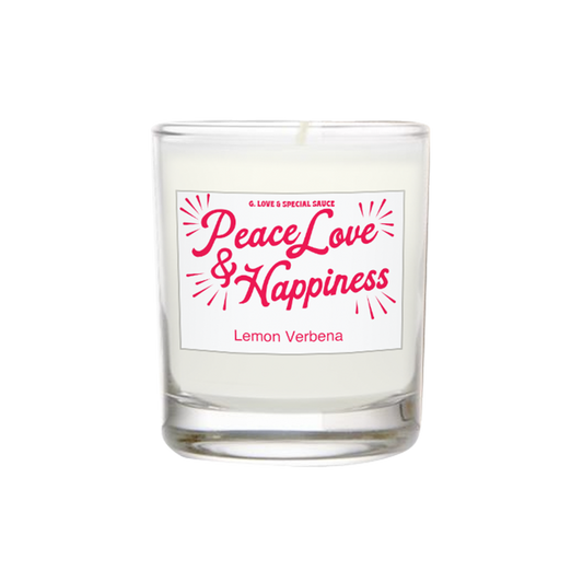 Peace Love Happiness Candle (3oz)